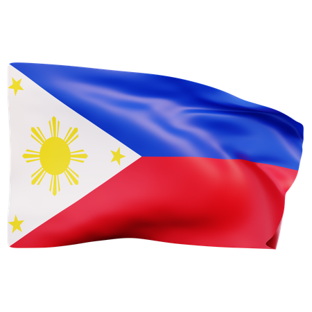 Bandera de filipinas  3D Icon