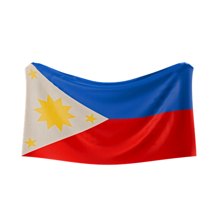 Bandera de filipinas  3D Icon