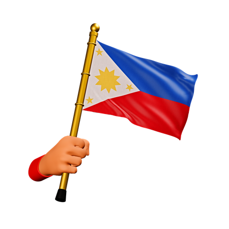 Bandera de filipinas  3D Icon