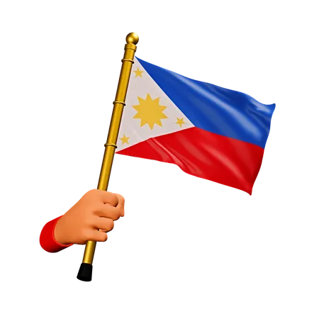 Bandera de filipinas  3D Icon