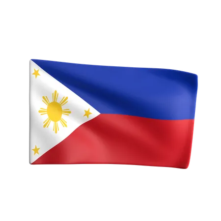 Bandera de filipinas  3D Icon