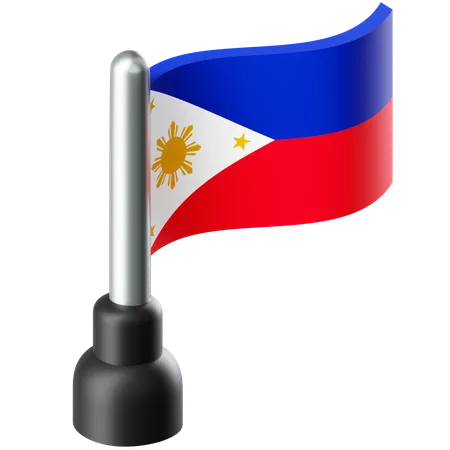 Bandera de filipinas  3D Icon