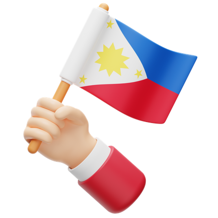 Bandera de filipinas  3D Icon