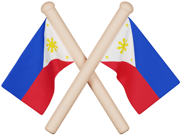 Bandera de filipinas  3D Icon