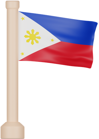 Bandera de filipinas  3D Icon