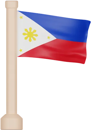 Bandera de filipinas  3D Icon