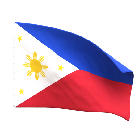 Bandera de filipinas  3D Icon