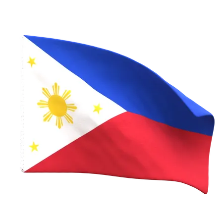 Bandera de filipinas  3D Icon