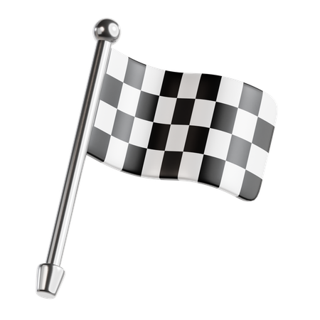 Bandera de finalización  3D Icon