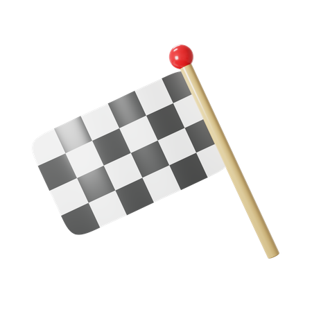Bandera de finalización  3D Icon