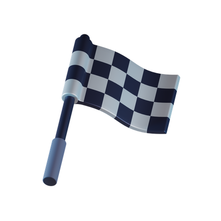 Bandera de finalización  3D Icon