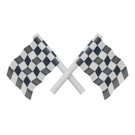 Bandera de finalización  3D Icon