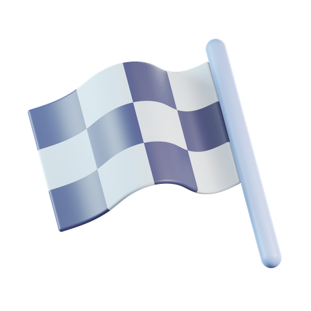 Bandera de finalización  3D Icon