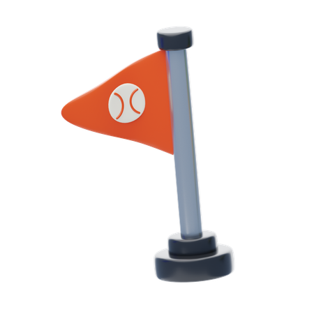 Bandera de finalización  3D Icon