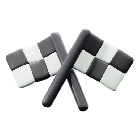 Bandera de finalización  3D Icon
