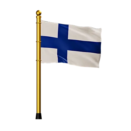 Bandera de finlandia  3D Icon