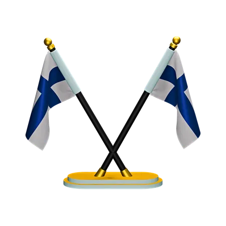 Bandera de finlandia  3D Icon