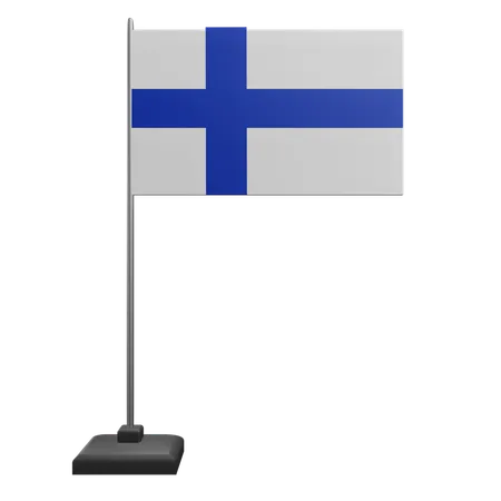 Bandera de finlandia  3D Icon