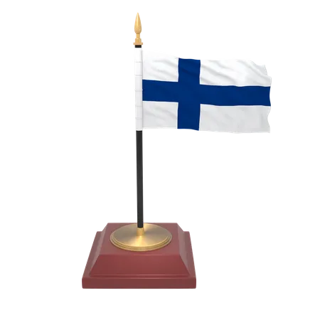 Bandera de finlandia  3D Icon