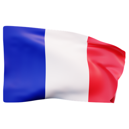 Bandera de Francia  3D Icon