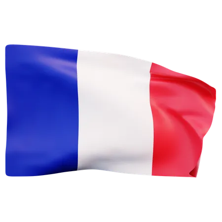 Bandera de Francia  3D Icon