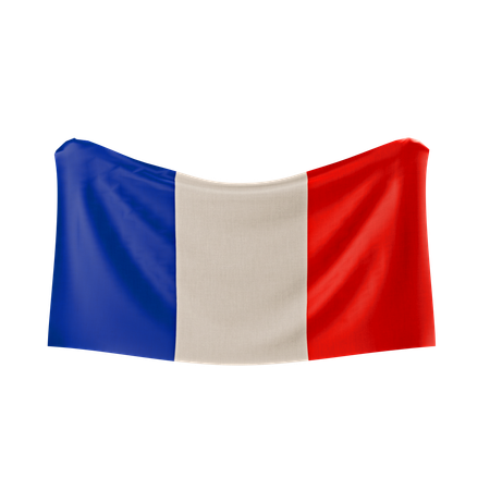 Bandera de Francia  3D Icon