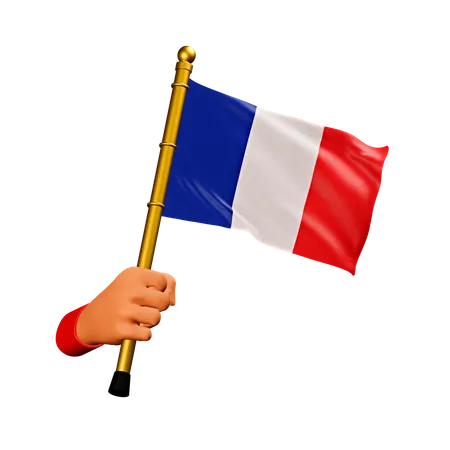 Bandera de Francia  3D Icon