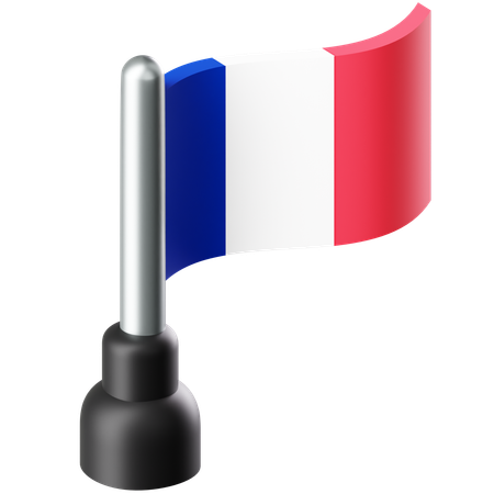 Bandera de francia  3D Icon