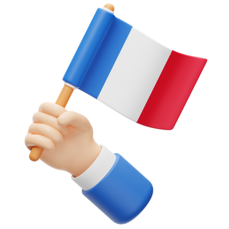 Bandera de Francia  3D Icon