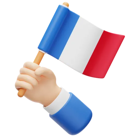 Bandera de Francia  3D Icon