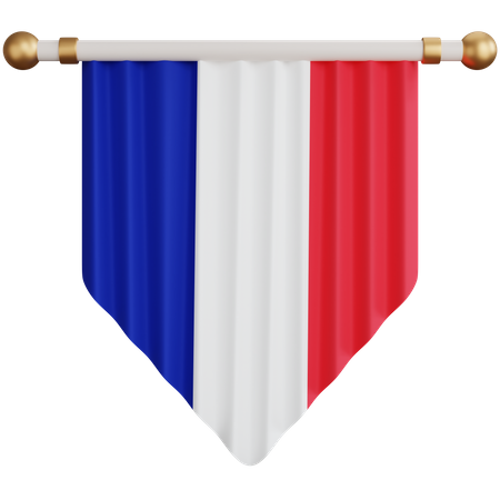 Bandera de Francia  3D Icon