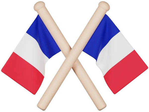 Bandera de Francia  3D Icon