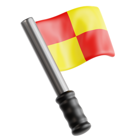 Bandera de fuera de juego  3D Icon