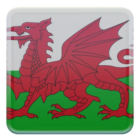 Bandera de gales  3D Flag