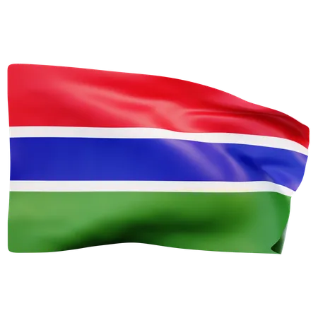 Bandera de gambia  3D Icon