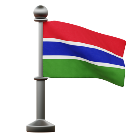 Bandera de gambia  3D Icon