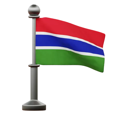 Bandera de gambia  3D Icon