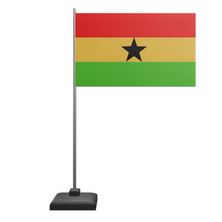 Bandera de ghana  3D Icon