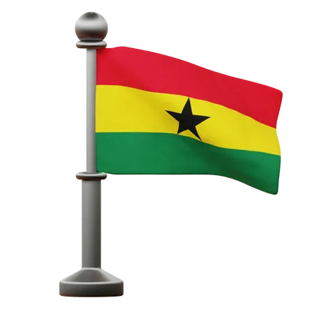 Bandera de ghana  3D Icon