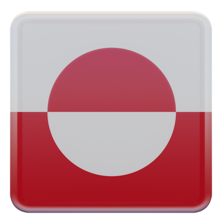 Bandera de groenlandia  3D Flag
