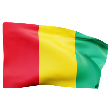 Bandera de guinea  3D Icon