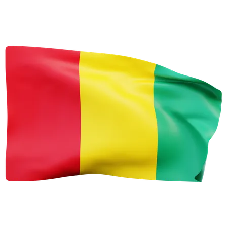 Bandera de guinea  3D Icon