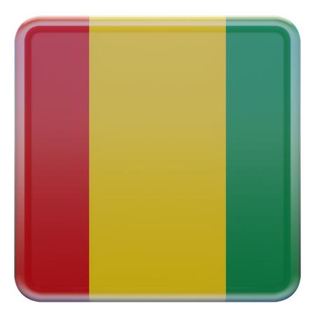 Bandera de guinea  3D Flag