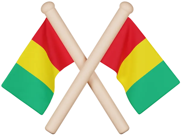 Bandera de guinea  3D Icon