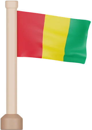 Bandera de guinea  3D Icon