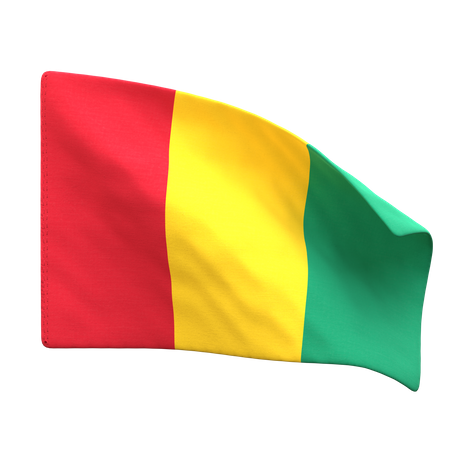 Bandera de guinea  3D Icon