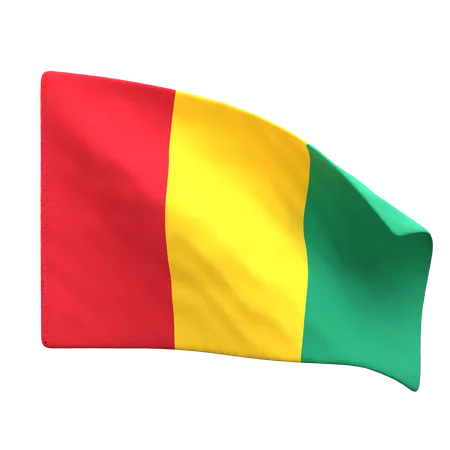 Bandera de guinea  3D Icon