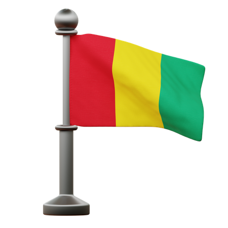 Bandera de guinea  3D Icon