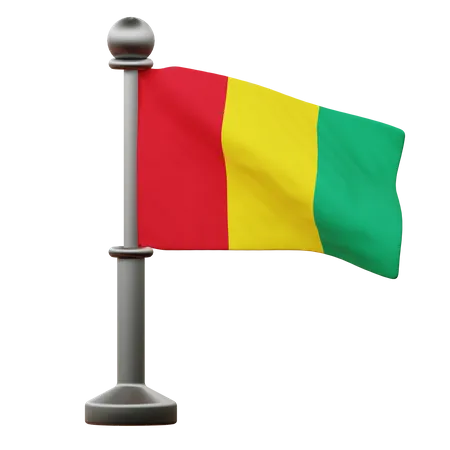 Bandera de guinea  3D Icon