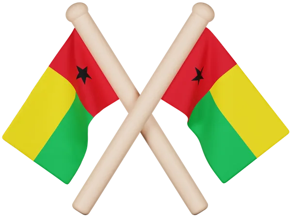 Bandera de Guinea-Bisáu  3D Icon